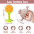 Teething Toys (5 Pack) - Tinabless Infant Relief Toys & Teething Mitten Set, Food Grade Silicone Anti Dropping Baby