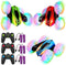3Pcs Remote Control Car Toys for Kids, 2.4GHz RC Stunt Cars with Wheel Lights, 360° Rotating Cars (Blue+Red+Green)