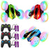 3Pcs Remote Control Car Toys for Kids, 2.4GHz RC Stunt Cars with Wheel Lights, 360° Rotating Cars (Blue+Red+Green)