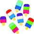Raymond Geddes Scented 3D Ice Cream Bar Erasers, 48 per Bag, Mix and Match 3D Erasers for Kids, School Party Favors.