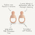 6 mushie Silicone Baby Fresh Fruit & Food Feeder Pacifier | Months+ (Shifting Sand)