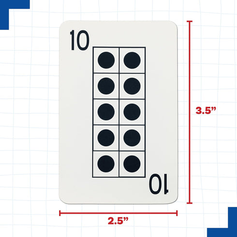 LEARNING ADVANTAGE 7293 Ten Frames Playing Cards