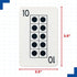 LEARNING ADVANTAGE 7293 Ten Frames Playing Cards