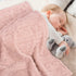 HOMRITAR Baby Blanket for Girls Toddlers 3D Fleece Fluffy Fuzzy Blanket for Baby, Soft Warm Cozy Fleece Blanket, Infant or Newborn Receiving Blanket (30x40inch, Pink) by HOMRITAR