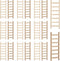 20 Pcs Mini Garden Ladder, 2.36''x 0.78'' Wooden Doll House Accessories for Landscape Decor