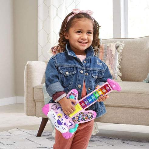 Pink VTech Zoo Jamz Tiger Rock Guitar - Fun Learning Toy for Kids