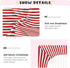 Jihqo 52" 28" Red White Stripes Crib Sheets for Boys Girls Soft Breathable Mini Crib Sheets for Baby x