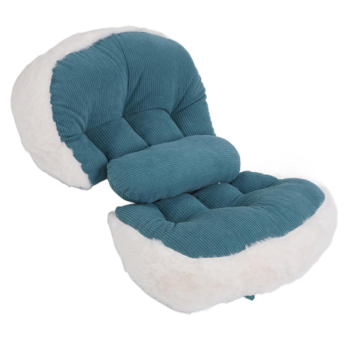 U-Shaped Maternity Pillow for Side Sleepers - Soft & Breathable (Blue)