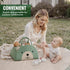 Daypack Lmbabter Baby Diaper Caddy Cotton Rope Diaper Organizer Basket Rainbow Theme Nursery Storage Bin Car Travel