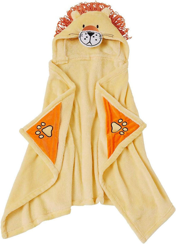 Altatac Lion Hooded Bath Towel Soft & Cozy 50 x 25 Plush Towel