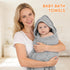 MIGIOL 100% 32 32 Inches, 3 Muslin Hooded Baby Towels Cotton Super Soft Muslin Baby Bath Towel - x Suitable for Newborn