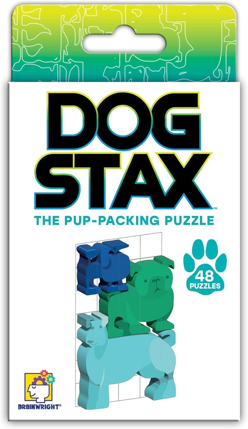 Brainwright - Dog STAX 48 Pieces - The Pup-Packing Puzzle