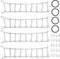 INJORA 55-65mm 1.0" Snow Chain Tires for TRX4M, SCX24, FCX24 1/18, 1/24 RC Crawler Upgrade