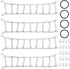 INJORA 55-65mm 1.0" Snow Chain Tires for TRX4M, SCX24, FCX24 1/18, 1/24 RC Crawler Upgrade