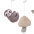 Grey & White Sloth Musical Mobile - Let's Hang Out Nursery Decor