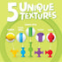 BUNMO Suction Bath Toys 44 Pack - Connect, Build, Create, No Mold Bath Toy for Fine Motor Skills and Sensory Play