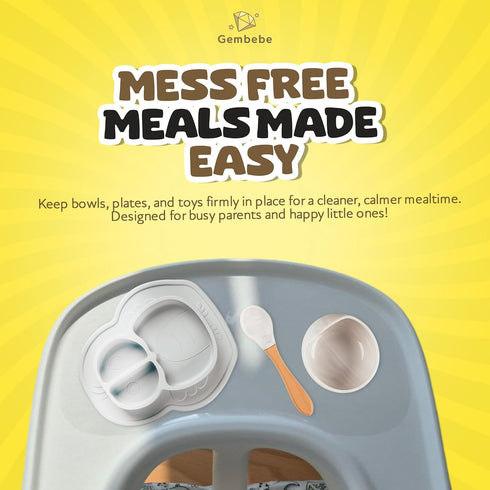 (2, Suction Solver Sticker Compatible with Stokke Tripp Trapp Tray Safe Adehisve Placemat Improves Suction Keeps