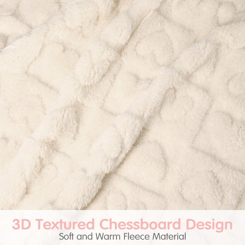 Hahafelt 6 Pack 30 40 Inches Cozy Baby Fleece Blanket Bulk Heart Checkered Baby Blanket x Soft Fuzzy Throw Blankets