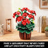 Set 548PCS 12+ CUBIMANA Flowers Geranium Botanicals Building - Artificial Bonsai Plants for Home Office Decor Display