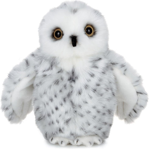 Bearington Collection Snowy Owl Plush Stuffed Animal, 8-Inch Soft & Fluffy Design for Kids & Babies