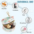 PYBUG Shell Round Pacifier Storage Case, Polyester & TPU Lined with Hook Buckle, Pacifier Container Box for Baby