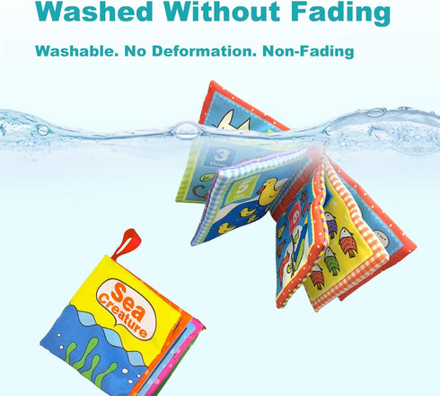 Soft Cloth Books for Baby, Toddler & Infant - Educational Toy for Boy & Girl, Pack of 6, Shower Gift