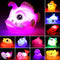 Bath Toys, 12 Pcs Light Up Ocean Sea Animal Set, Flashing LED Floating Bathtub Toys for Baby and Toddler