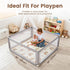 omedecal 50"50" 1.2" Tummy Baby Play Mat for Floor & Playpen, Thick High-density Foam Nursery Mat for Time, Soft Plush