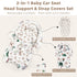 2-in-1 2 Infant Car Seat Insert, Upgraded Newborn Carseat Insert, Breathable & Soft Baby Car Seat Head Support