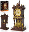SHAREHB Vintage Swing Clock Building Blocks Set, Real Working Moving Pendulum & Rotating