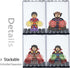 SHIYIJIA Collectibles(12PCS) Minifigures Acrylic Display Case Action Figure Building Block Display Box