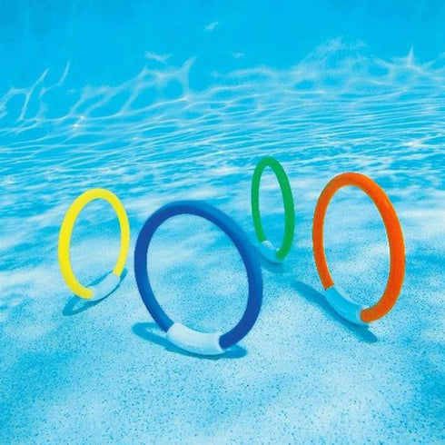 Swimming 4-8, 8 Pack Pool Diving Toys, Underwater Pool Toys for Kids Ages Diving Rings and Training Sharks for Learning