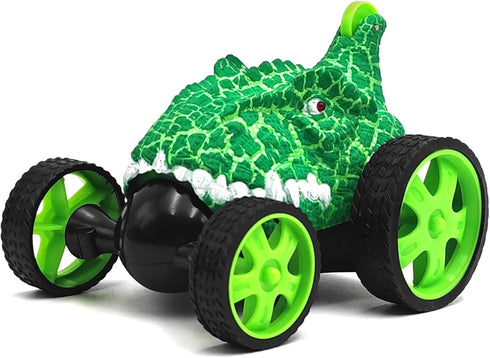 Rc Stunt Cars for Kids - Dinosaur Toys Remote Control Car 360 Degree Rotation, Monster Racing Car Toys for Kids Toddlers, Birthday Gifts for Boys Girls 3 4 5 Years Old