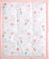 The Homistry 3-Piece Set Set The Hmistry Crib Bedding for Girls - Reversible Quilt, Fitted Sheet, Crib Skirt - Soft