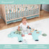 4 Tummy The Peanutshell Piece Nursery Bundle: Crib Sheet & Dinosaur Baby Time Mat & Nursery Decor & Dino Plush Security