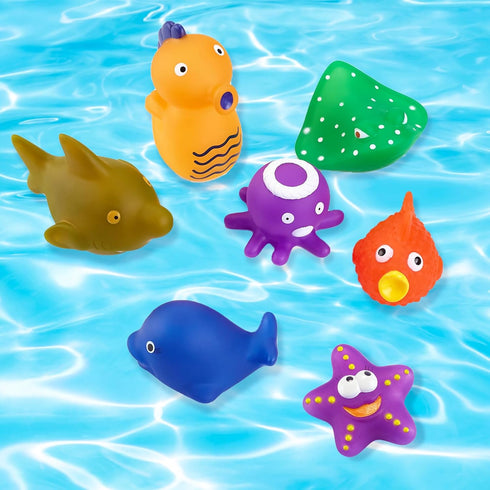 Staroud 9 Packs Color Changing No Hole Bath Toys for Kids Toddlers Baby, Color Change Water Table Toys Sea Creatures