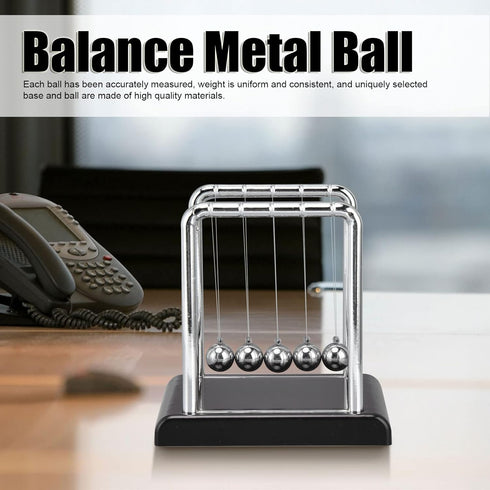 Estink Balance Pendulum Ball, Newton's Balance Balls Physics Science Toy for Office Games and Stress Relief
