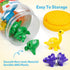 Matching Letters Counting Dinosaur Toys, Double-Sided ABC Alphabet Preschool Learning Sorting Educational Toy Sets