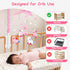 SGIP 6 35 28 Baby Crib Mobile for Girls, Unicorn Crib Mobile with Music, Pink White Musical Nursery Mobiles, Pink