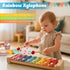 18-36 7-in-1 Set LearnToy Baby Toys Months, Montessori Activity - Stacking Blocks, Infant Teething Toy & Sensory Bin