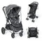 Universal Clear Stroller Rain Cover, No-zip Waterproof Cover, Food Grade EVA, Breathable Rain Shield for Single