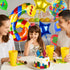 40 Inch Building Block Number Balloon, Colorful Number Block Foil Balloons, Large Big Numbers Helium Balloon for Girls