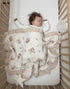 52 52 Inches, Muslin Ruffled Baby Blanket, Extra Large x Soft Breathable Cotton Crib Blanket for Newborn Infant Toddler