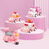 seveclotree 9 1 1-4 in Carrier Truck Cars Toys - Pink Princess Girl Car with Light and Sound - Toddler Toys Age