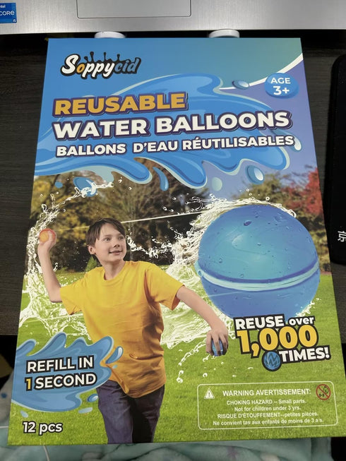 SOPPYCID Reusable Water Bomb Balloons - Summer Toy Water Toy for Kids - Outdoor Activities Water Games Toys