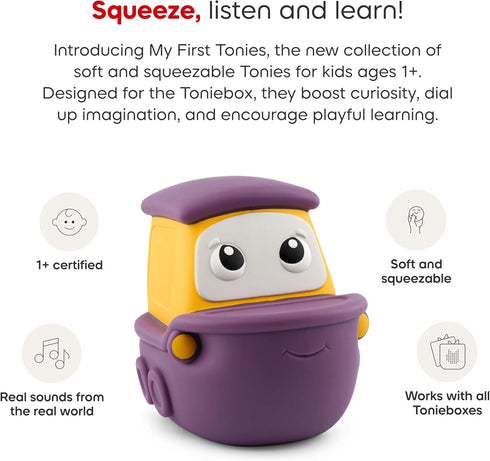 Set Tonies My First Travel - Airplane, Ship and Train Soft and Squeezable Audio Toy Figurines