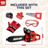 Set Set 3 4 5 6 7 8 TOY Life Toy Chainsaw Kids Tool with Gloves Toddler Pretend Play Construction Tool Electric