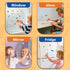 3-6, Reusable Sticker Book for Toddlers Jelly Stickers for Kids, Sticker Activity Book Travel Toys for Car & Airplane
