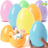 JOYIN 24 Pcs Large Pastel Easter Eggs, 6 Inches Plastic Jumbo Eggs