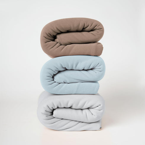 Baby Swaddle Receiving Blankets with Matching Beanie Set, Newborn Nursery Wrap for Boys and Girls (Brown)